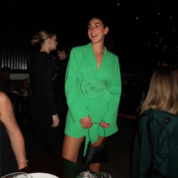 Rachel Gilbert Santiago Jacket Dress in Green - Picture 2 of 16